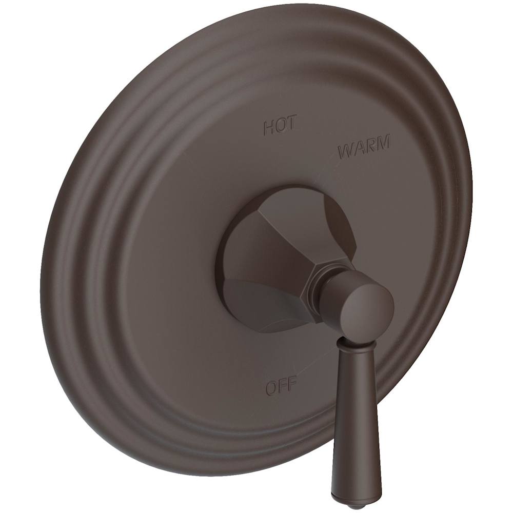 Metropole Collection Single Handle Round Pressure Balanced Shower Trim Plate Only with Metal Lever Handle