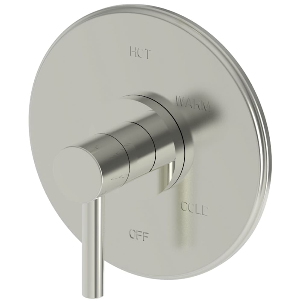 East Linear Collection Single Handle Round Pressure Balanced Shower Trim Plate Only with Metal Lever Handle