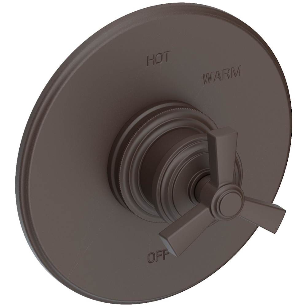 Miro Collection Single Handle Round Pressure Balanced Shower Trim Plate Only with Metal Spoke Handle
