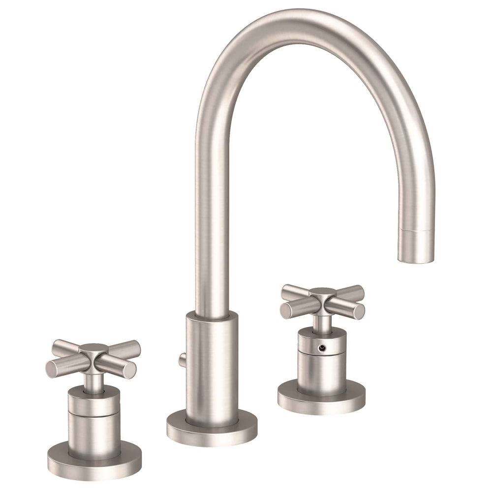 East Linear 1.2 GPM Widespread Bathroom Faucet with Pop-Up Drain Assembly