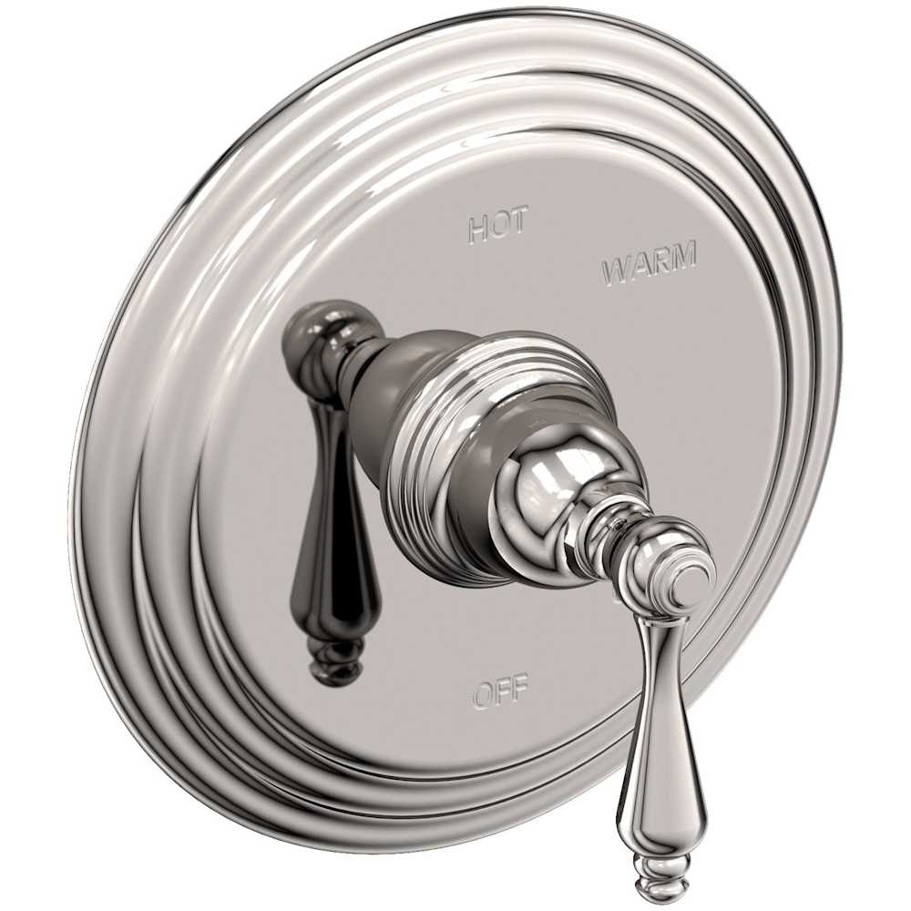 Seaport Single Handle Pressure Balanced Shower Trim Only with Metal Lever Handle less Valve and Shower Head