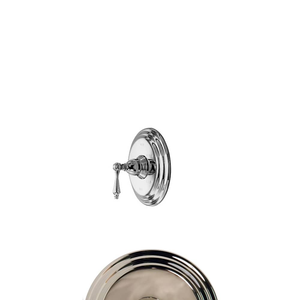 Seaport Single Handle Pressure Balanced Shower Trim Only with Metal Lever Handle less Valve and Shower Head