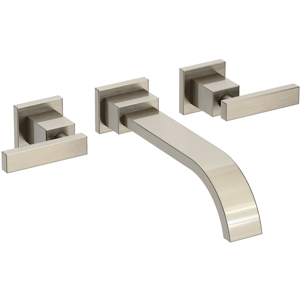 Secant 1.2 GPM Wall Mounted Widespread Bathroom Faucet