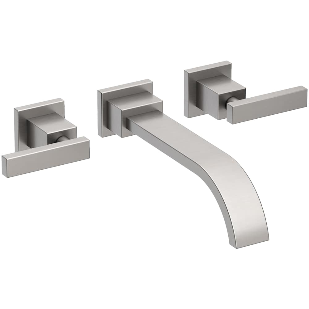 Secant 1.2 GPM Wall Mounted Widespread Bathroom Faucet