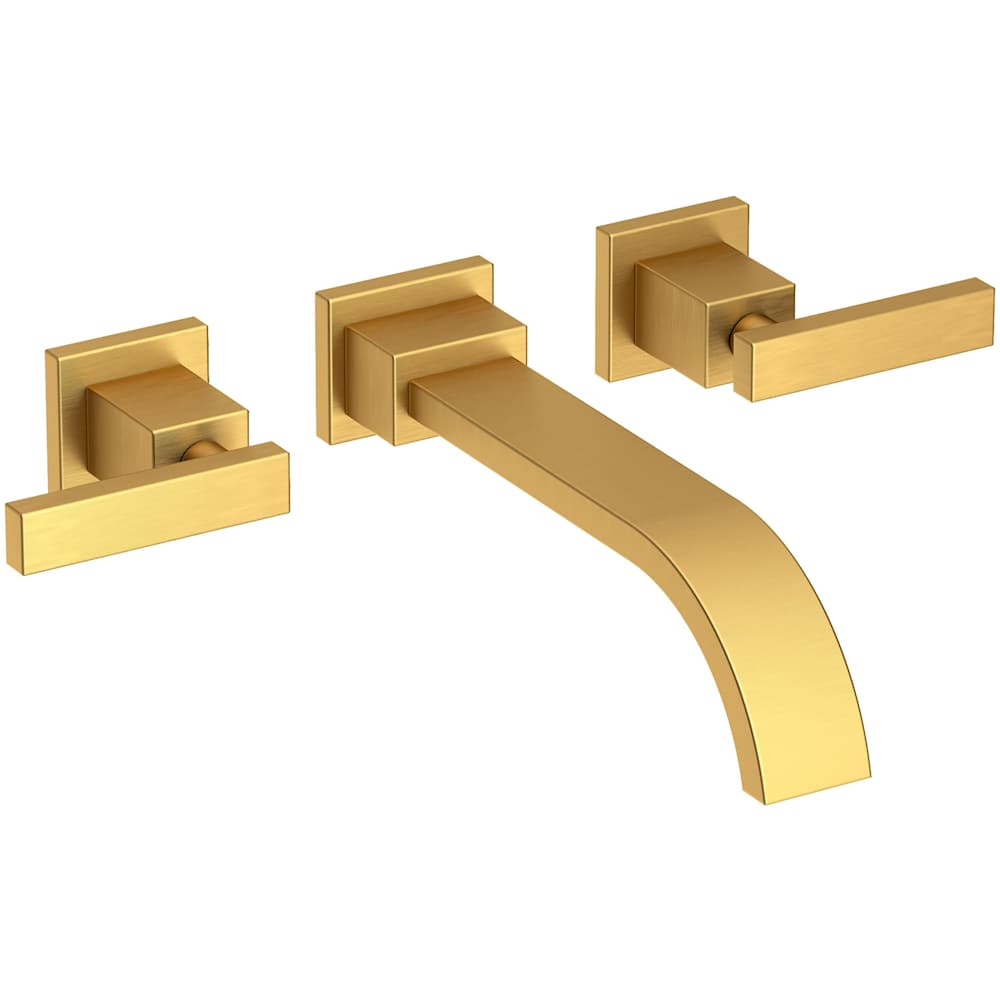 Secant 1.2 GPM Wall Mounted Widespread Bathroom Faucet