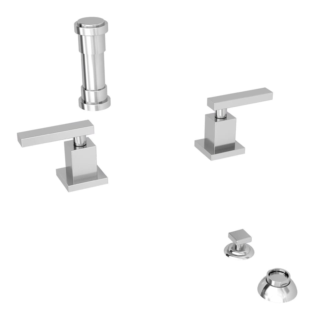 Secant Double Handle Widespread Bidet Faucet with Vacuum Breaker and Metal Lever Handles