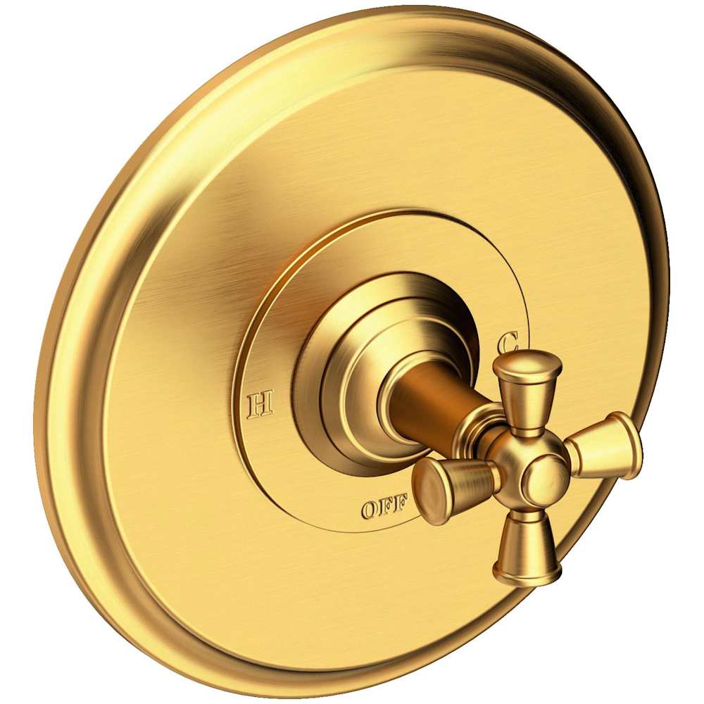 Single Handle Shower Valve Trim with Metal Cross Handle Less Shower Head for the Aylesbury and Jacobean Collections