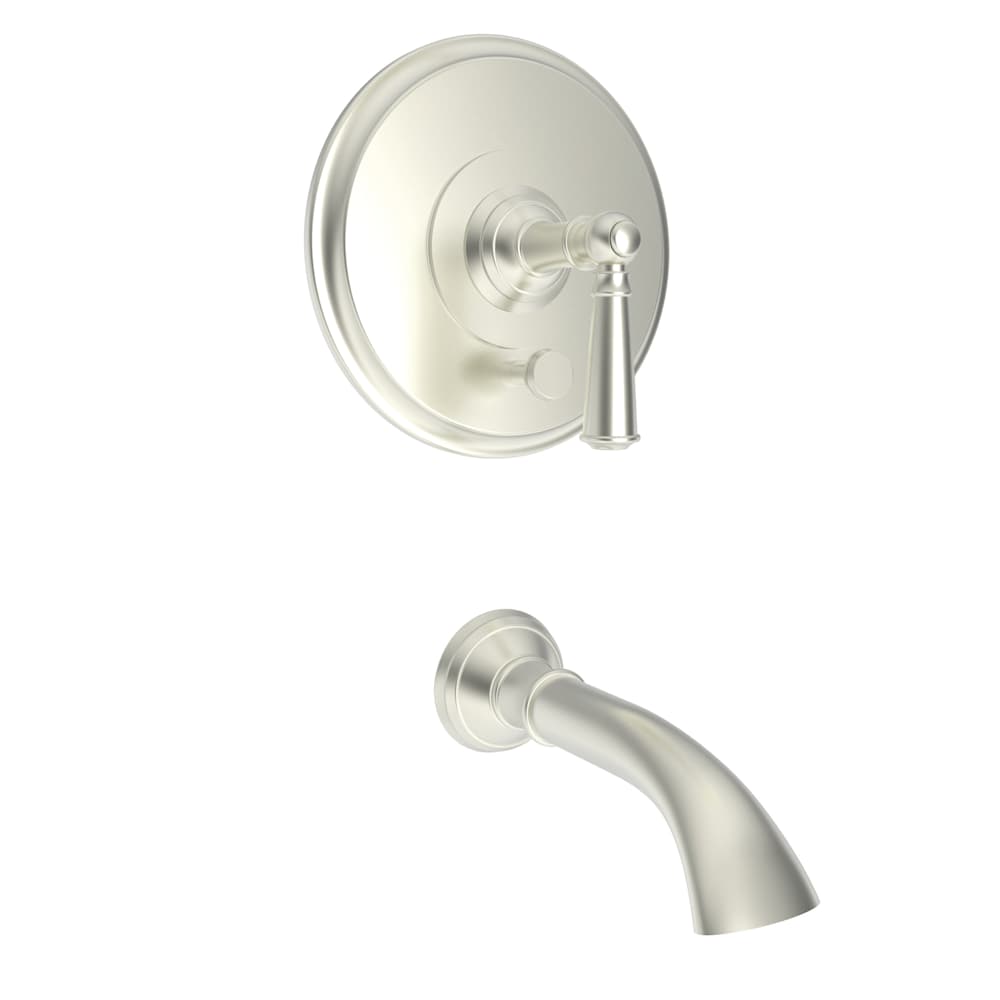 Single Handle Tub and Shower Valve Trim with Tub Spout, Shower Head, and Metal Lever Handle from the Aylesbury Collection