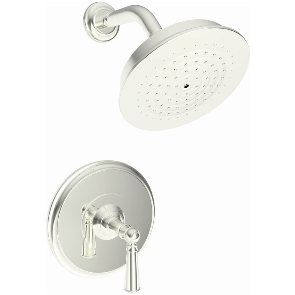Single Handle Shower Valve Trim with Shower Head and Metal Lever Handle for the Aylesbury and Jacobean Collections