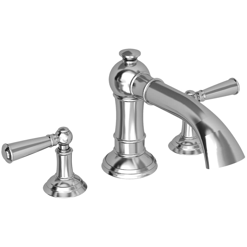 Double Handle Deck Mounted Roman Tub Filler with Tub Spout and Metal Lever Handles from the Aylesbury Collection