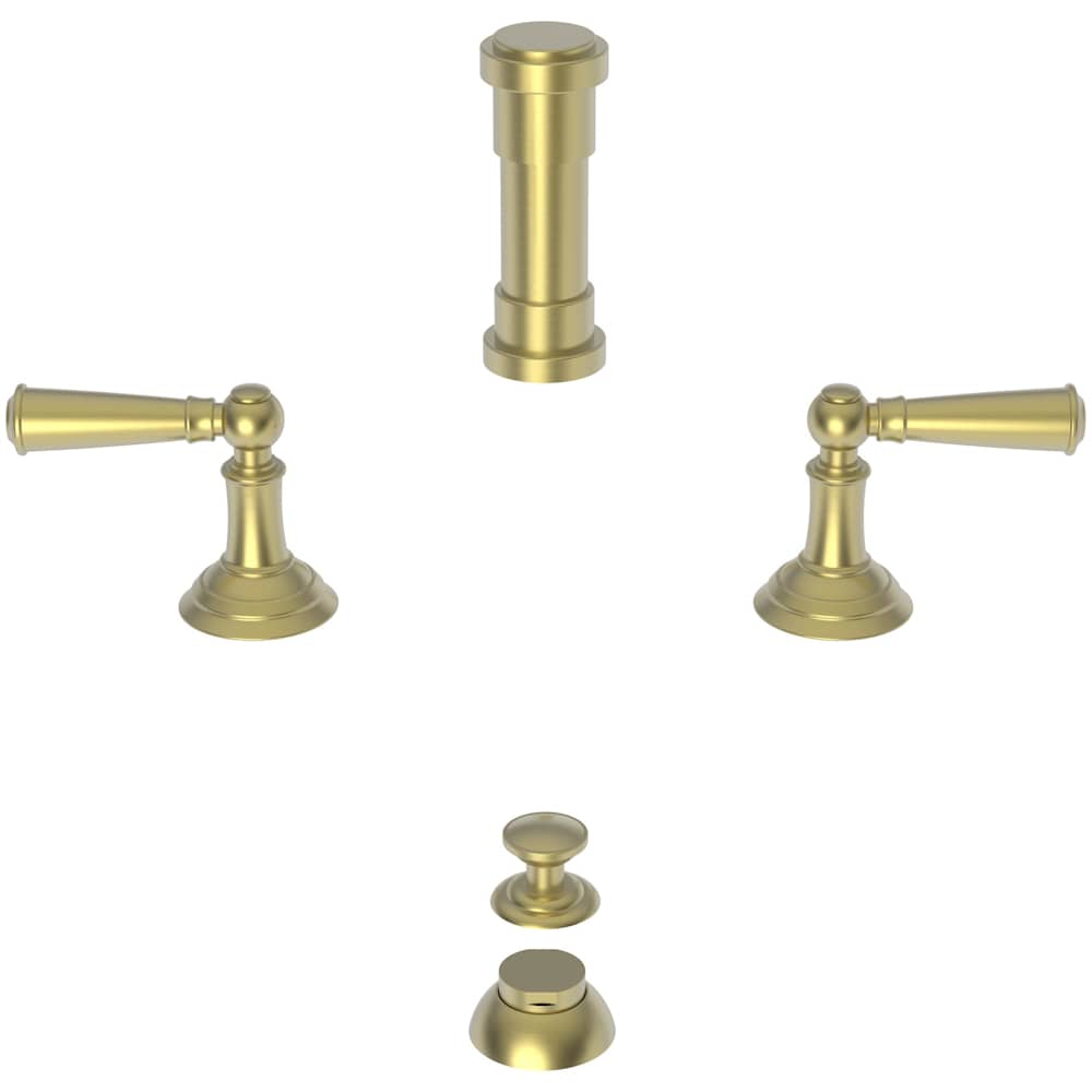Double Handle Widespread Bidet Faucet with Vacuum Breaker and Metal Lever Handles from the Aylesbury and Jacobean Collections