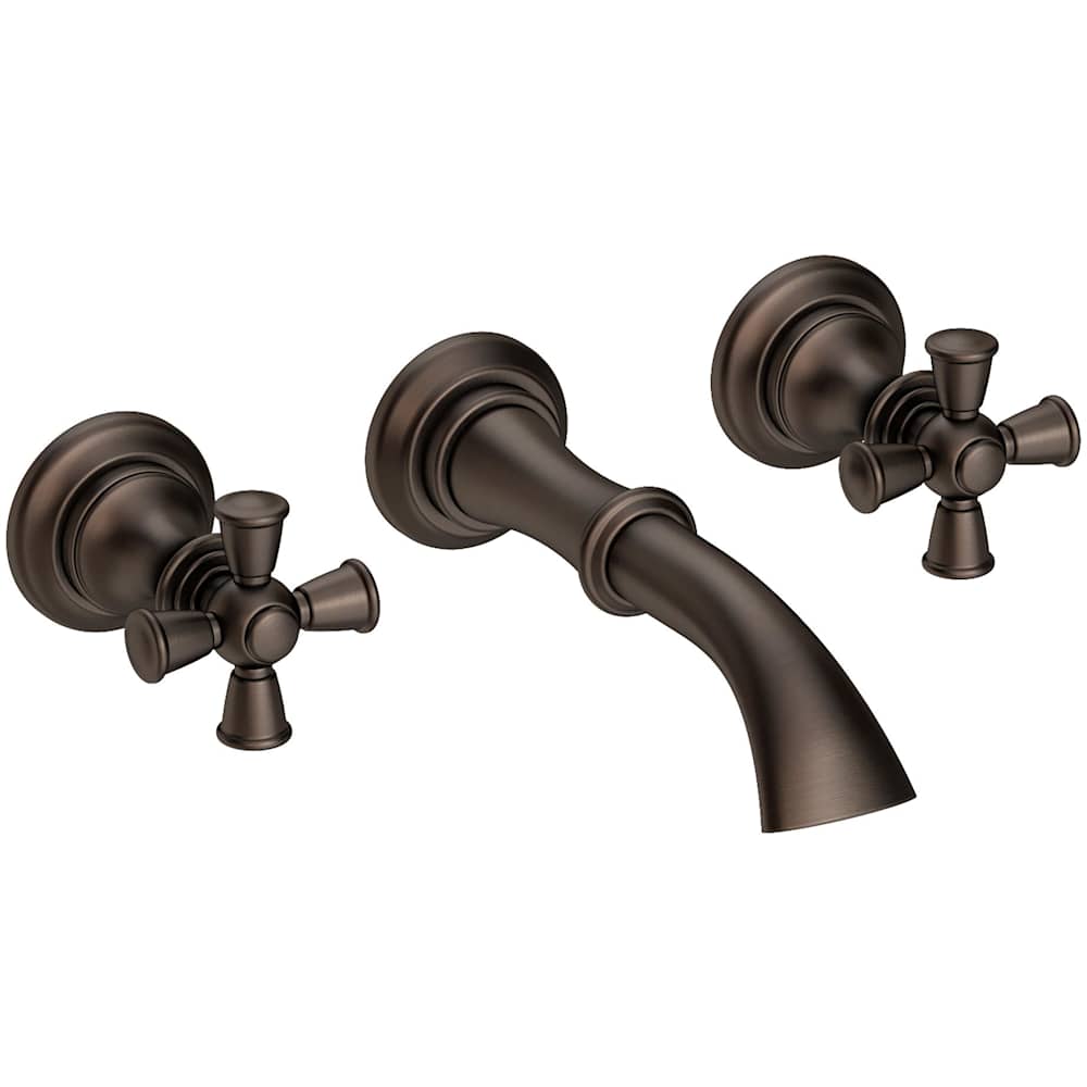 Sutton 1.2 GPM Wall Mounted Widespread Bathroom Faucet