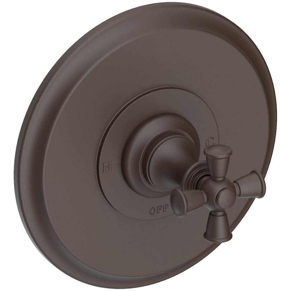 Single Handle Shower Valve Trim with Metal Cross Handle Less Shower Head from the Sutton Collection