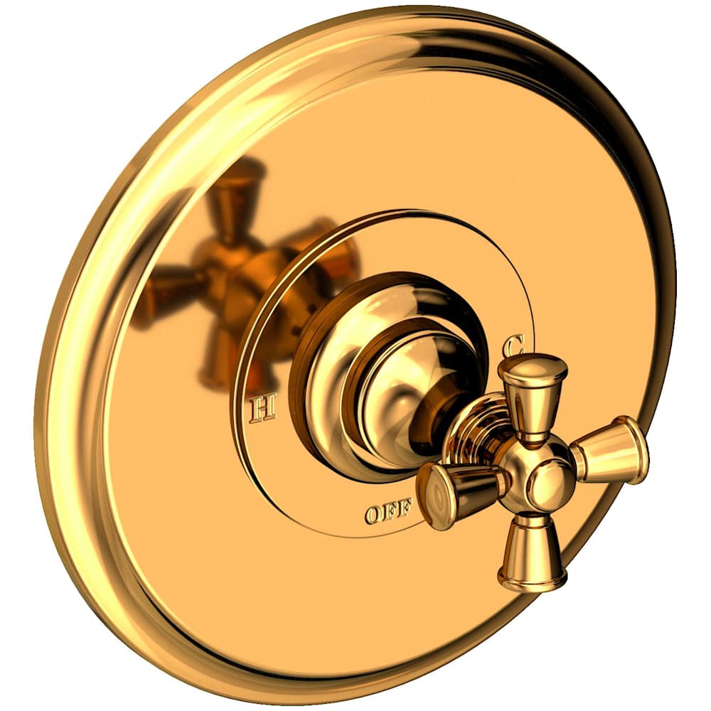 Single Handle Shower Valve Trim with Metal Cross Handle Less Shower Head from the Sutton Collection