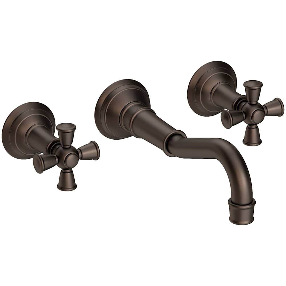 Jacobean 1.2 GPM Wall Mounted Widespread Bathroom Faucet