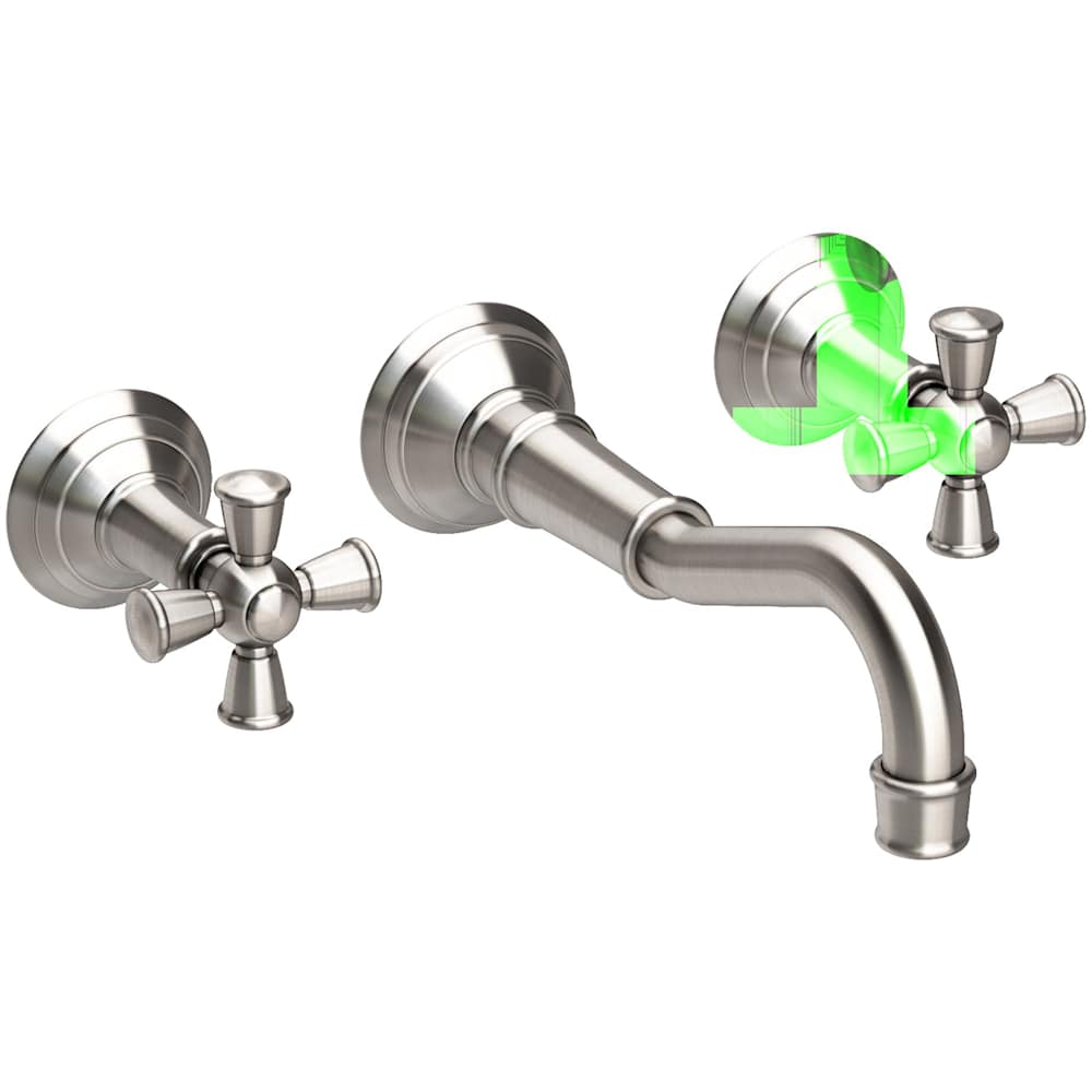 Jacobean 1.2 GPM Wall Mounted Widespread Bathroom Faucet