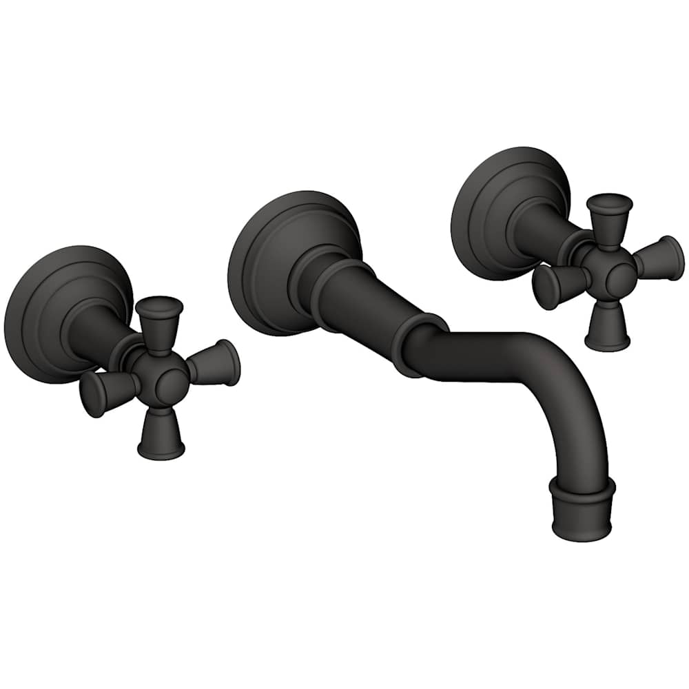 Jacobean 1.2 GPM Wall Mounted Widespread Bathroom Faucet