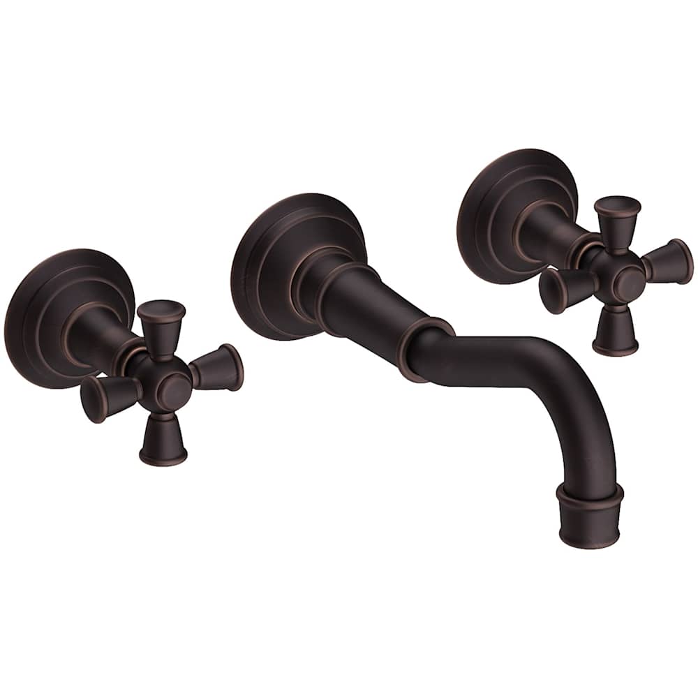 Jacobean 1.2 GPM Wall Mounted Widespread Bathroom Faucet