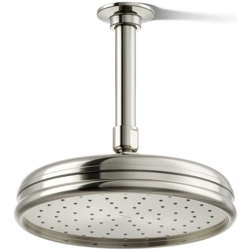 Traditional Round 8" Single Function 2.5 GPM Rainhead with MasterClean Sprayface and Katalyst Air-Induction Technology