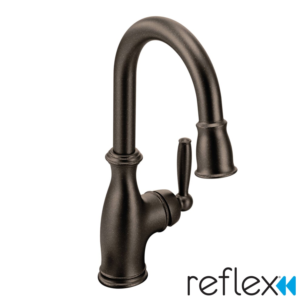 Moen Brantford Pullout Spray Bar Faucet with Reflex Technology Oil Rubbed Bronze