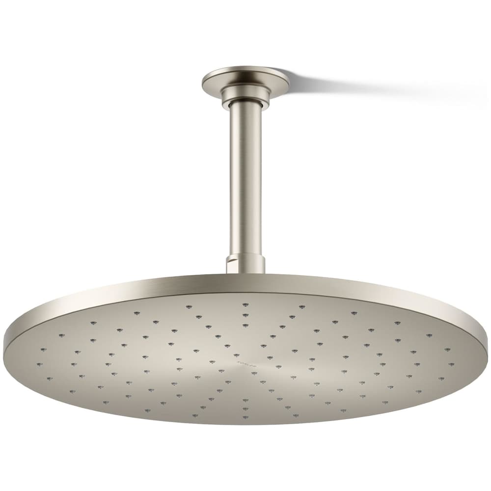 Contemporary Round 12" Single Function 2.5 GPM Rainhead with MasterClean Sprayface and Katalyst Air-Induction Technology