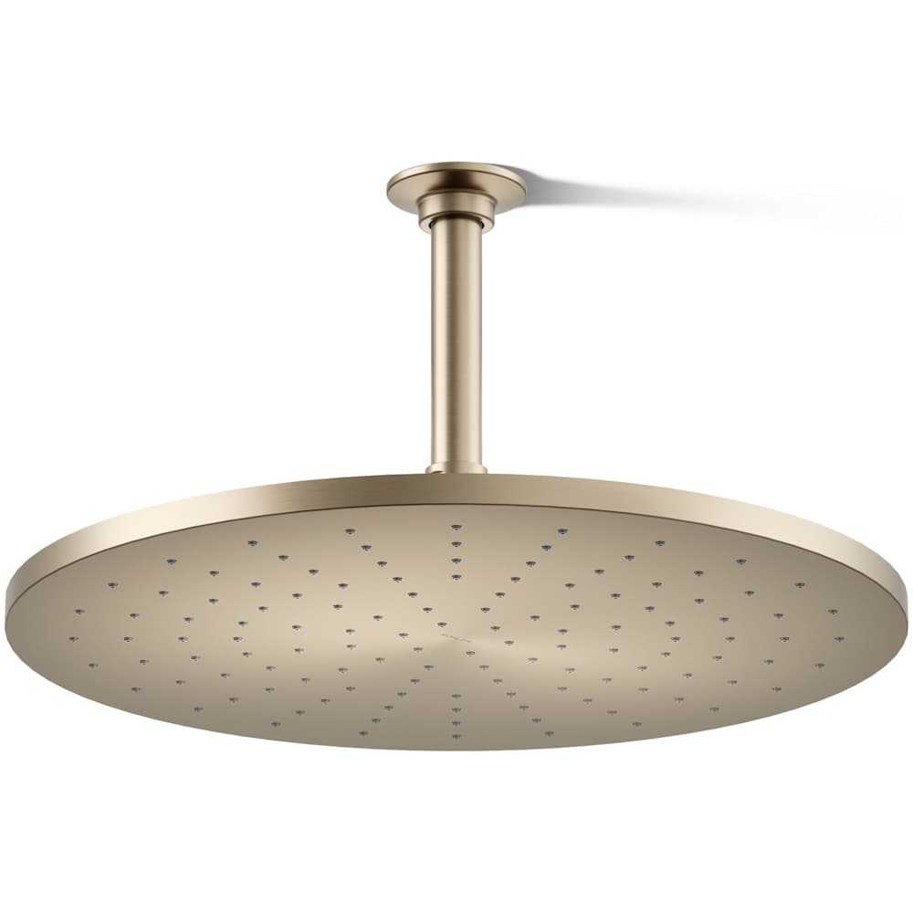 Contemporary Round 14" Single Function 2.5 GPM Rainhead with MasterClean Sprayface and Katalyst Air-Induction Technology