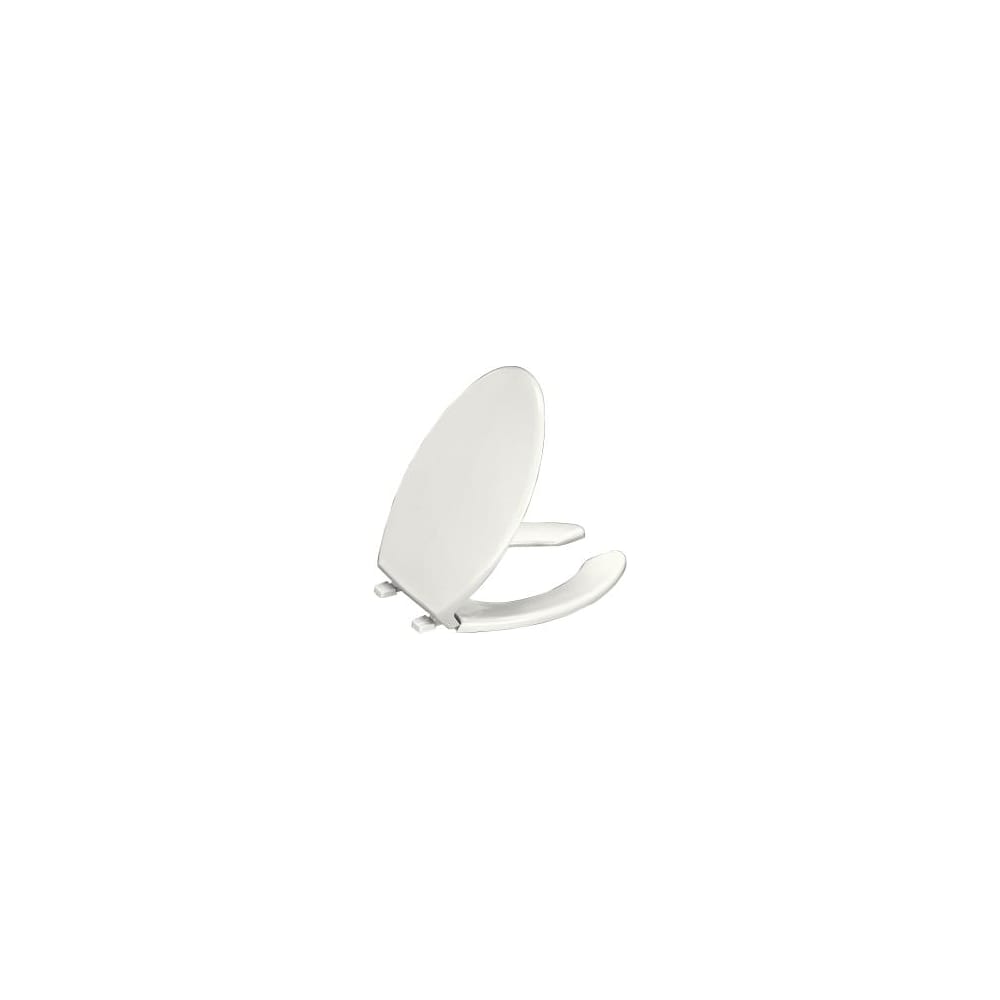 Lustra Elongated Open-Front Toilet Seat with Anti-Microbial Agent