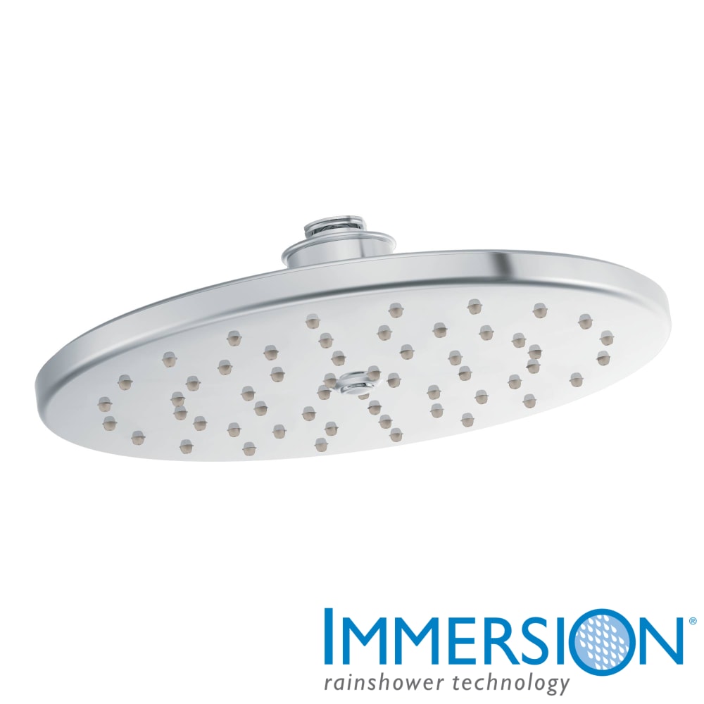 Moen Waterhill 2.5 GPM Single Function Rain Shower Head Chrome