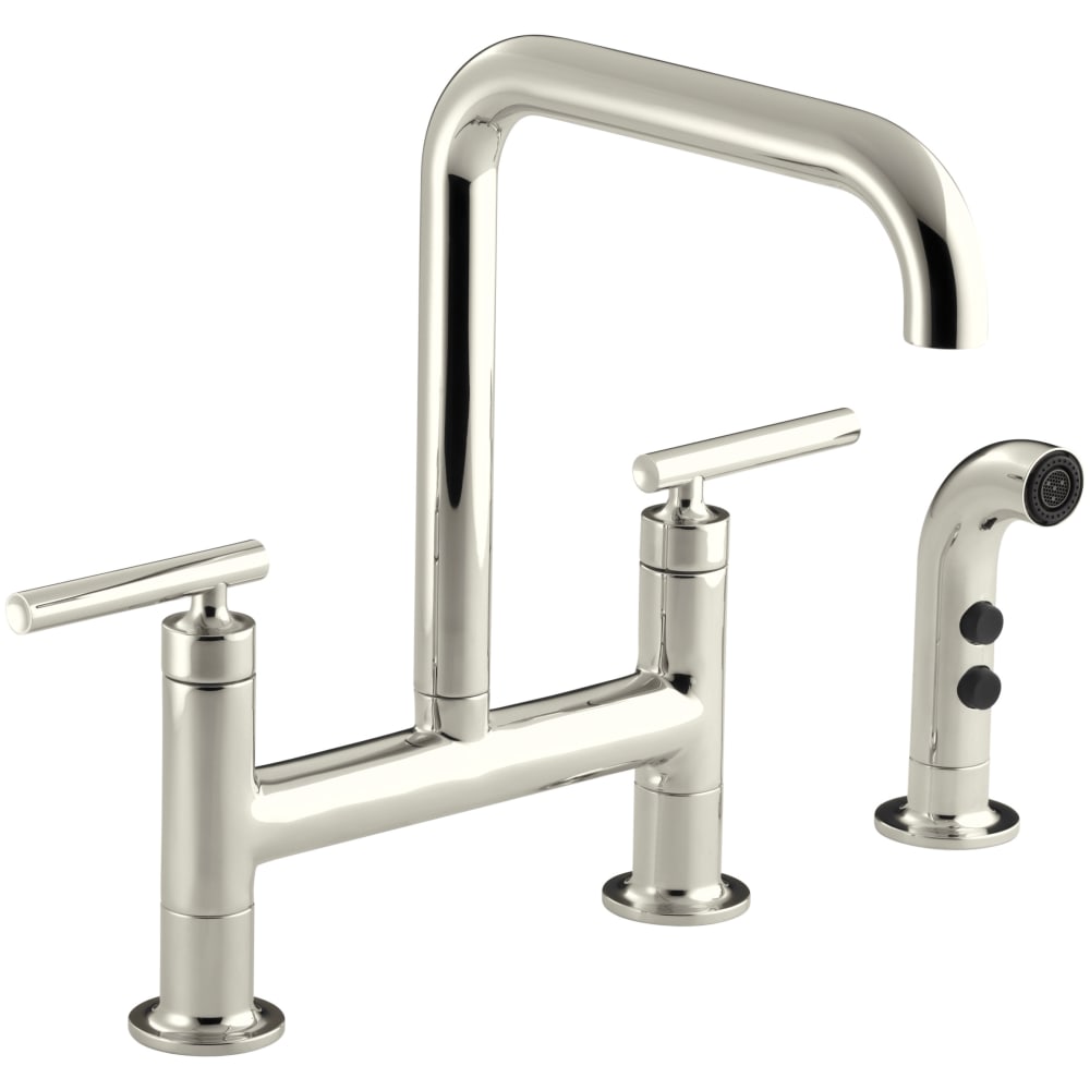 Purist 1.5 GPM Widespread Bridge Kitchen Faucet