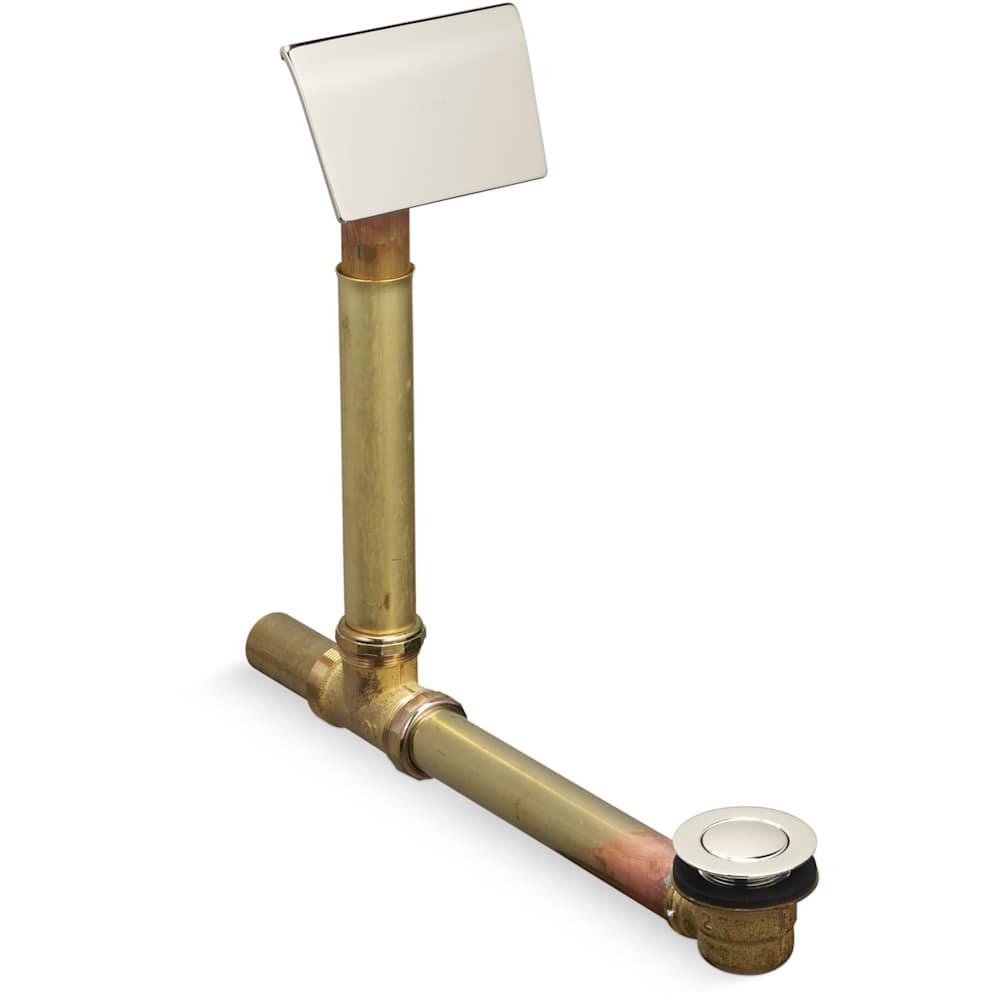 Clearflo 1-1/2" Adjustable Pop-Up Drain with Contoured Overflow Hood