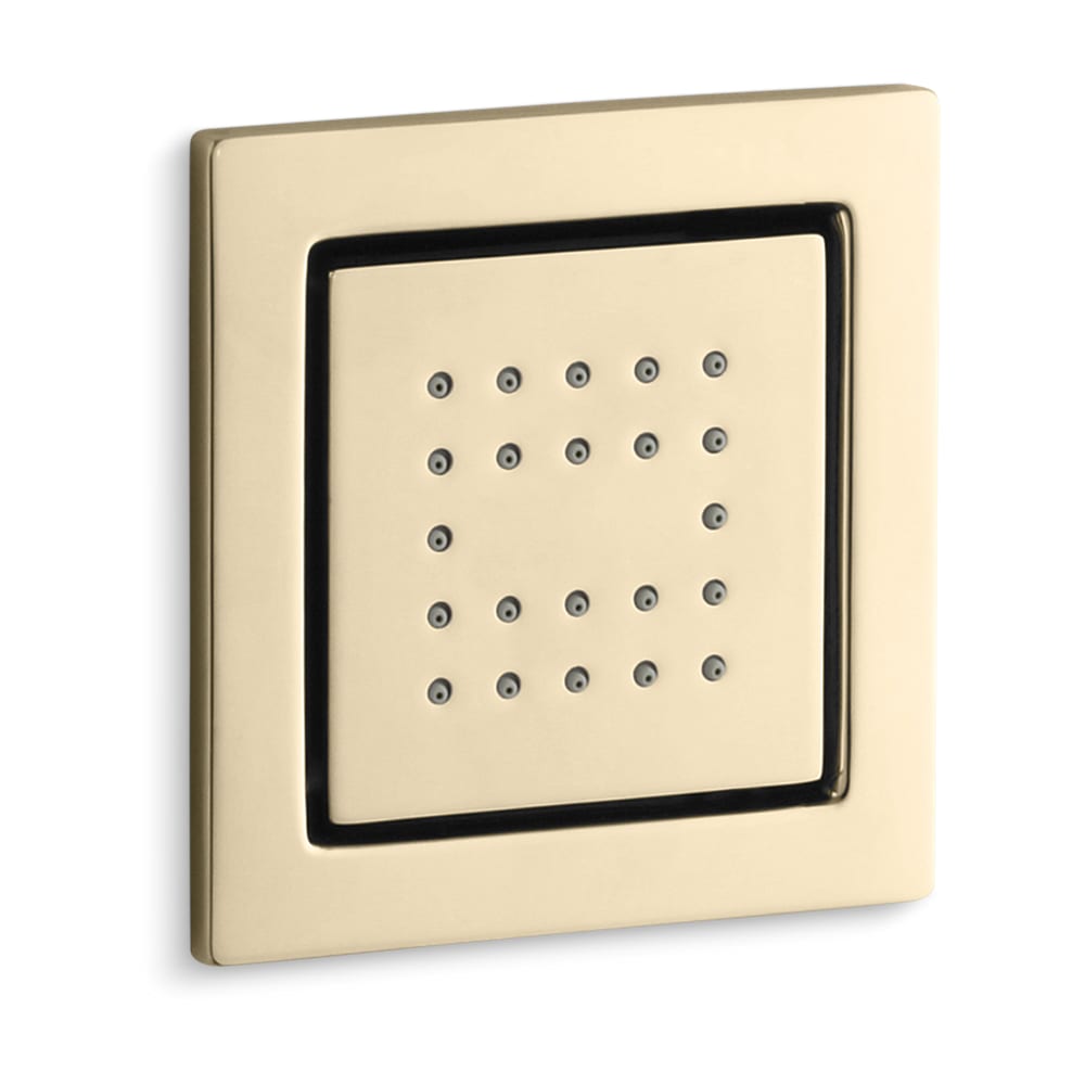 WaterTile Square Single Square Metal Body Spray – with 22 Rubber Spray Nozzles