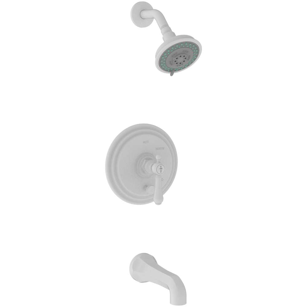 Chesterfield Single Handle Pressure Balanced Tub and Shower Trim with Single Function Shower Head and Metal Lever Handle