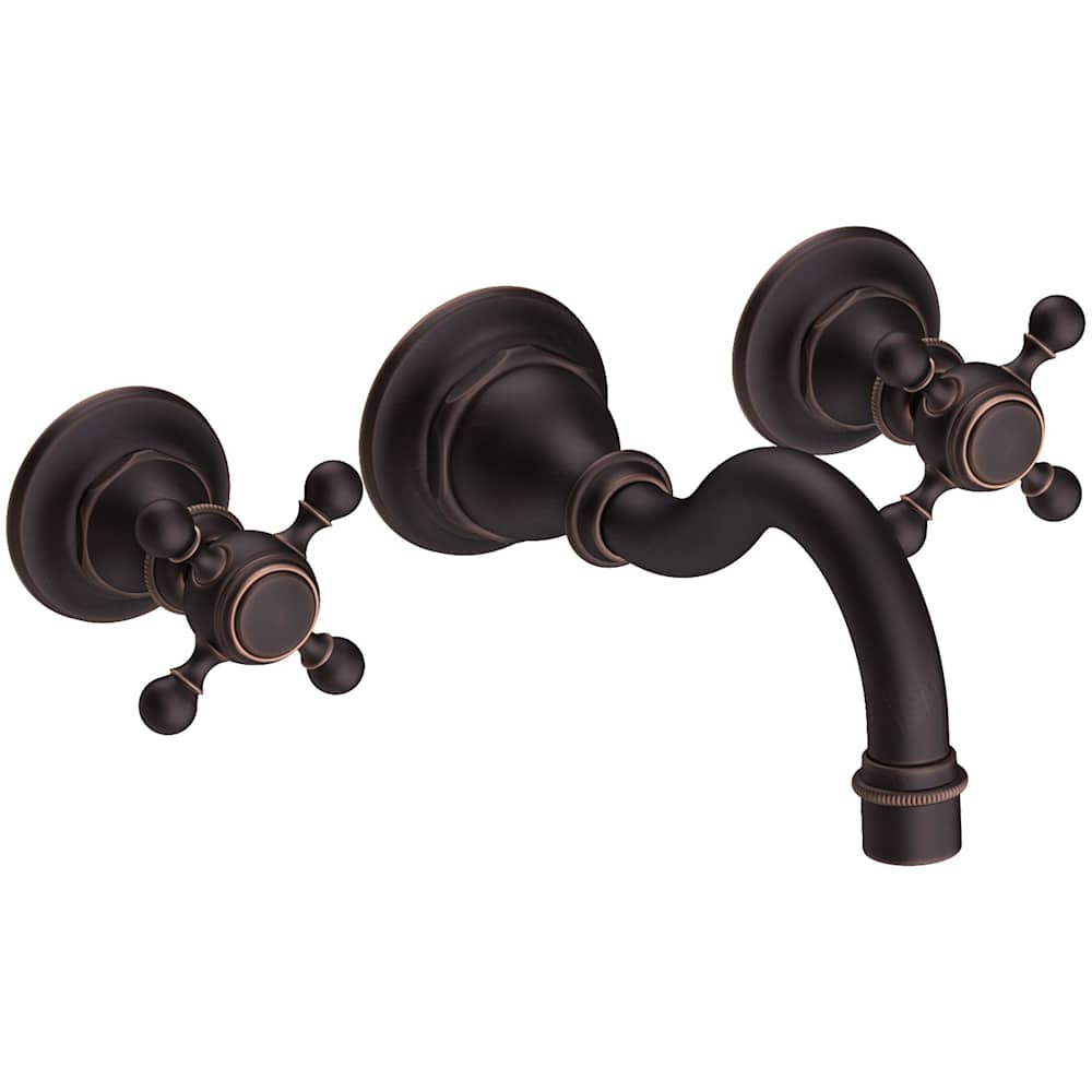 Victoria 1.2 GPM Wall Mounted Widespread Bathroom Faucet