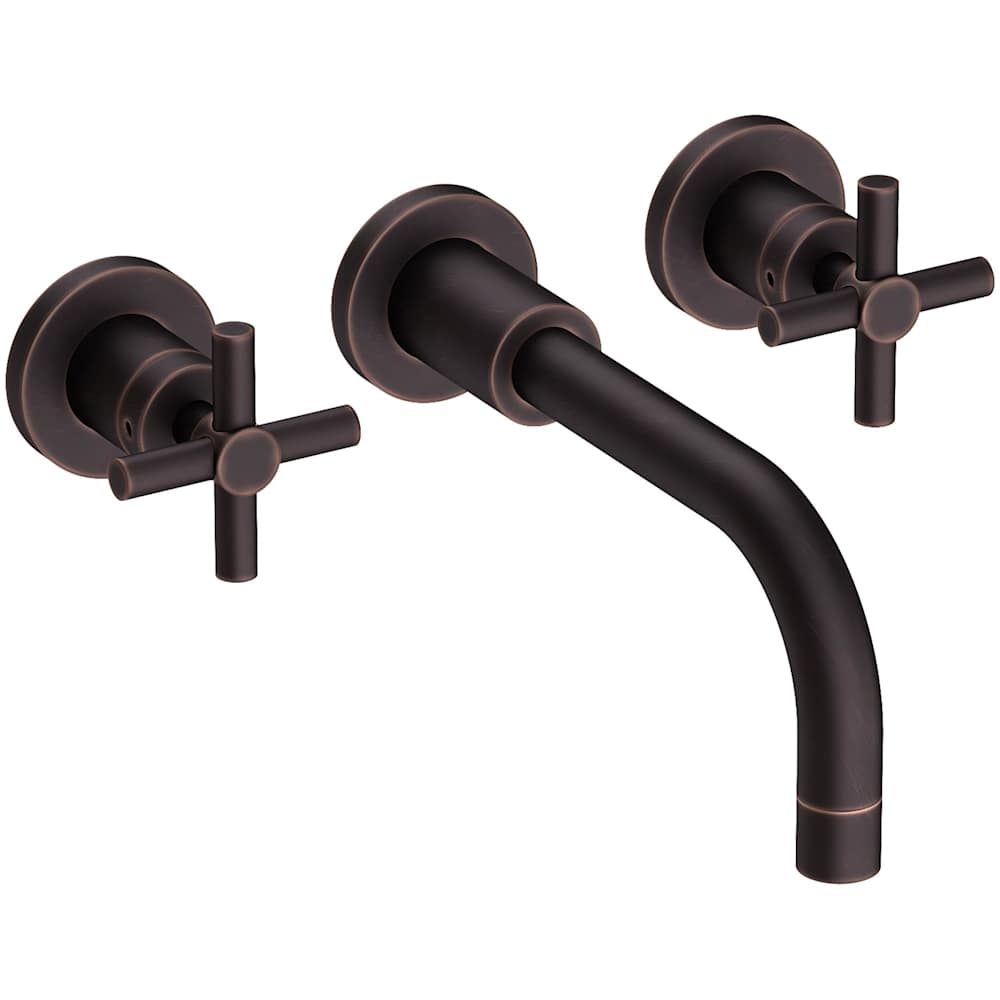 East Linear 1.2 GPM Wall Mounted Widespread Bathroom Faucet