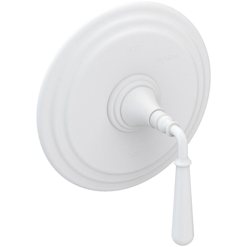 Bevelle Collection Single Handle Round Pressure Balanced Shower Trim Plate Only with Metal Lever Handle