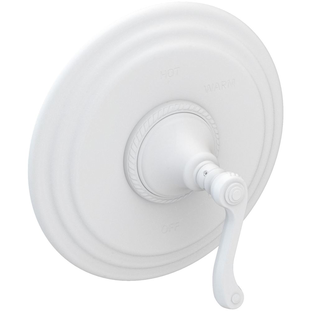 Amisa Collection Single Handle Round Pressure Balanced Shower Trim Plate Only with Metal Lever Handle