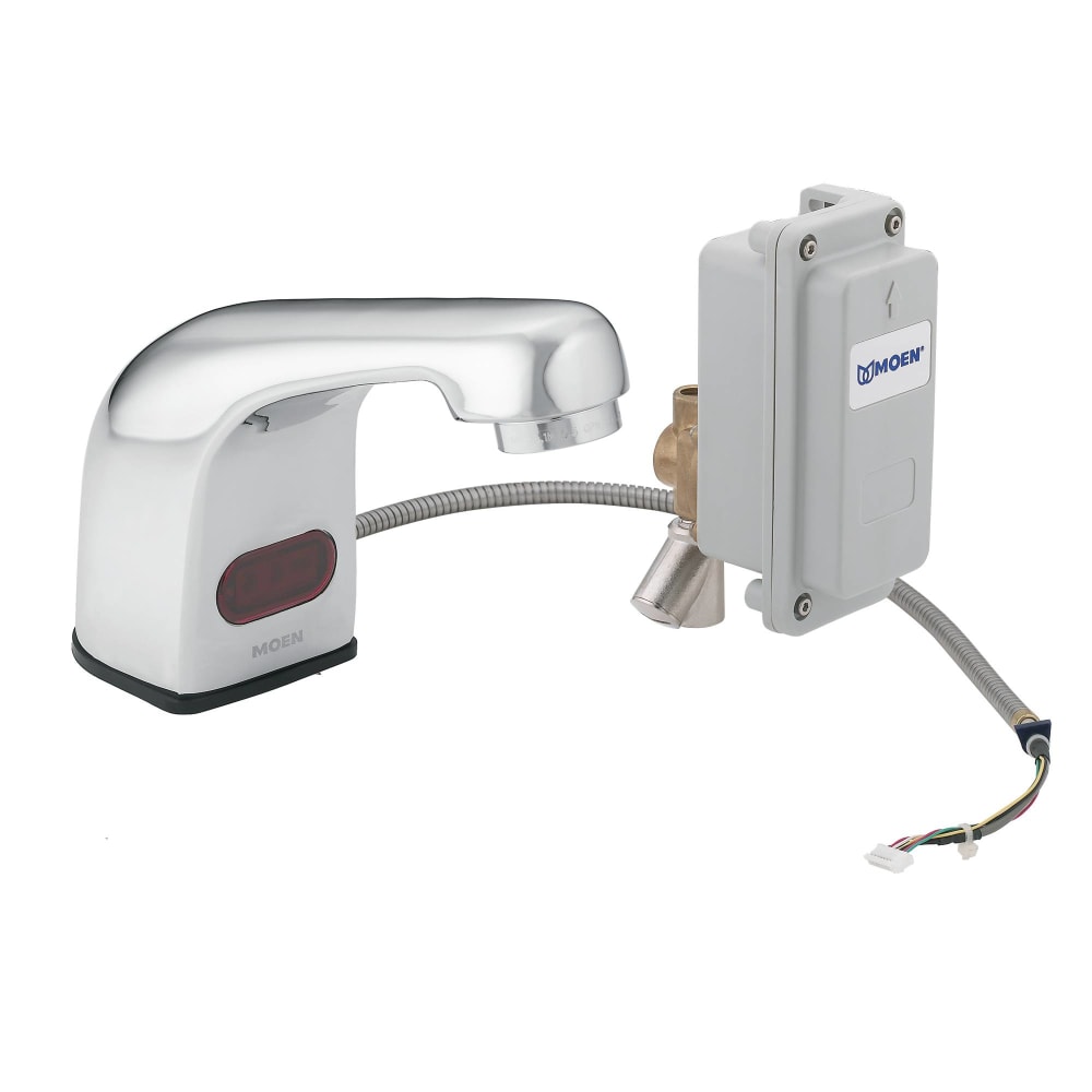 Moen M-POWER 0.5 GPM Single Hole Bathroom Faucet Chrome