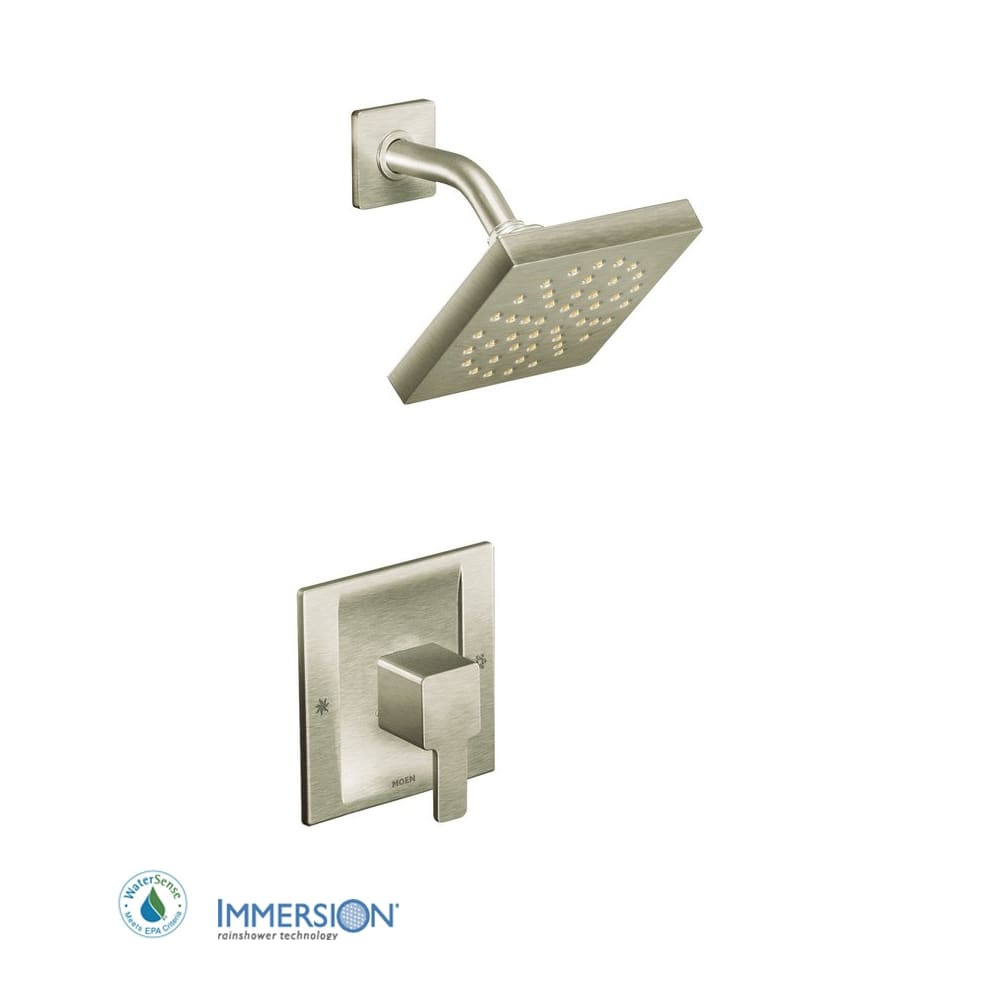 Moen Waterhill 2.5 GPM Single Function Rain Shower Head Brushed Gold