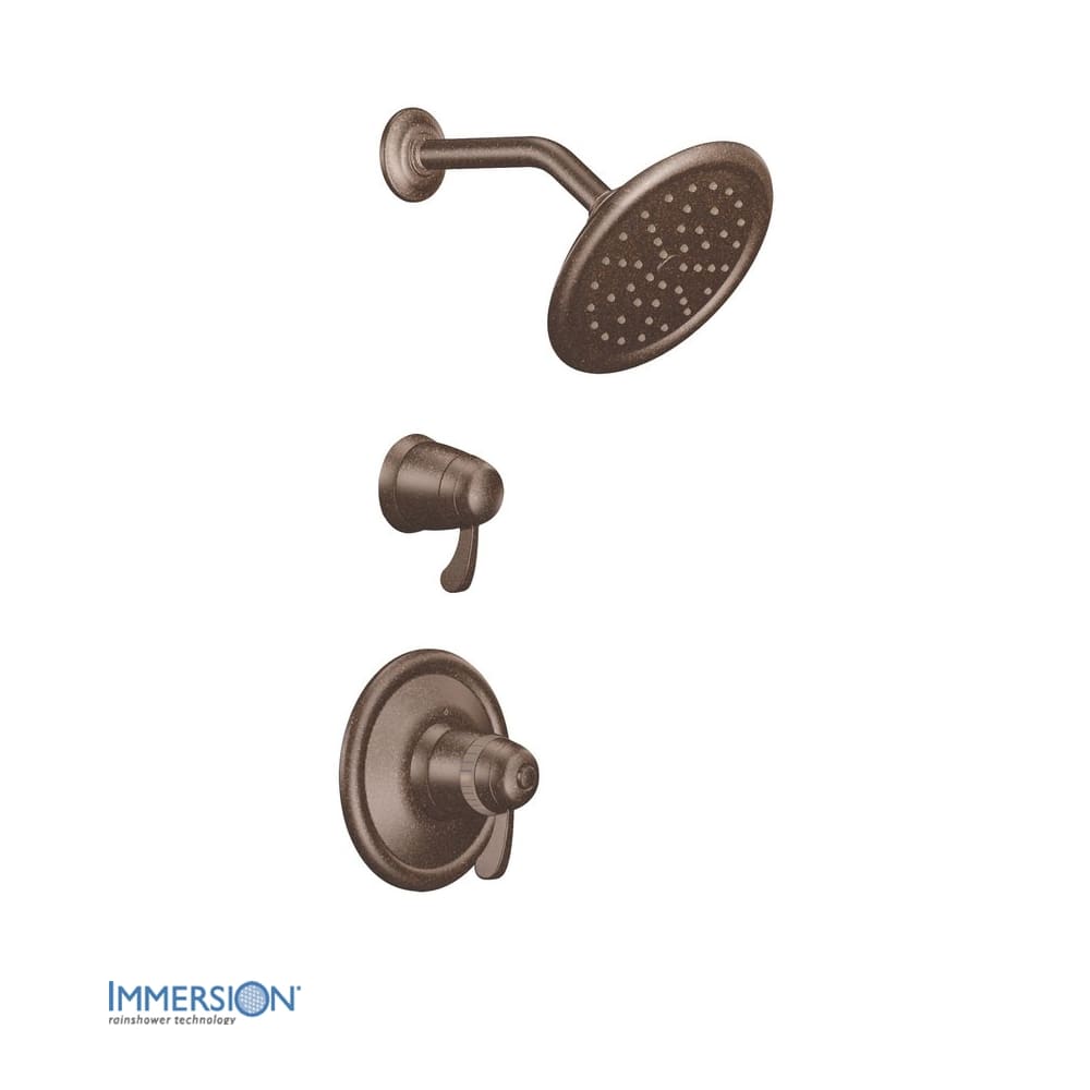 Moen Single Function Hand Shower Package with Hose and Slide Bar Included from the 90 Degree Collection Chrome