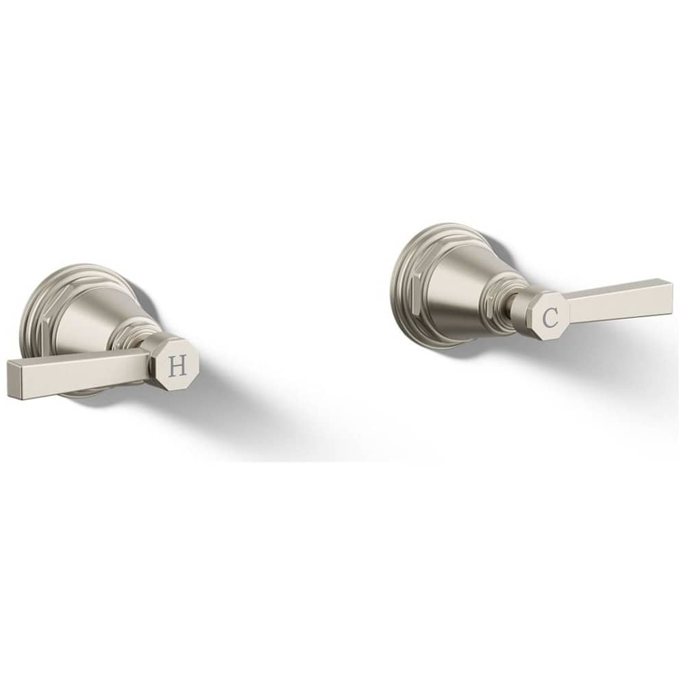Pinstripe Deck-Mount High-Flow Bath Valve Trim with Lever Handles, Handles Only