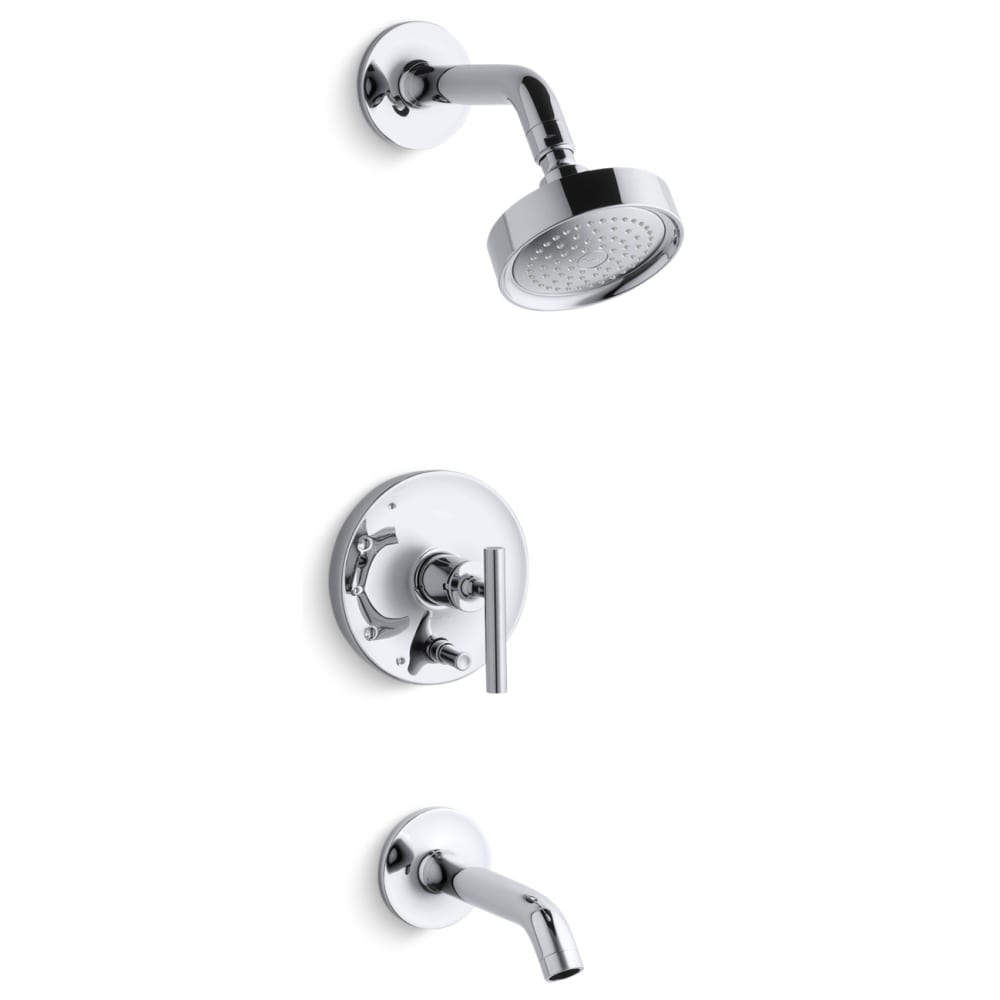 Purist Tub and Shower Trim Package with 2.5 GPM Single Function Shower Head with Rite-Temp Technology