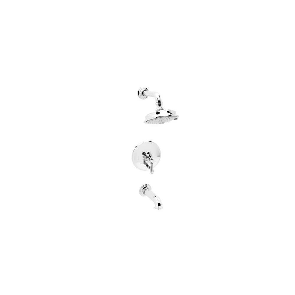 Ithaca Single Handle Tub and Shower Trim with Shower Head and Metal Lever Handle