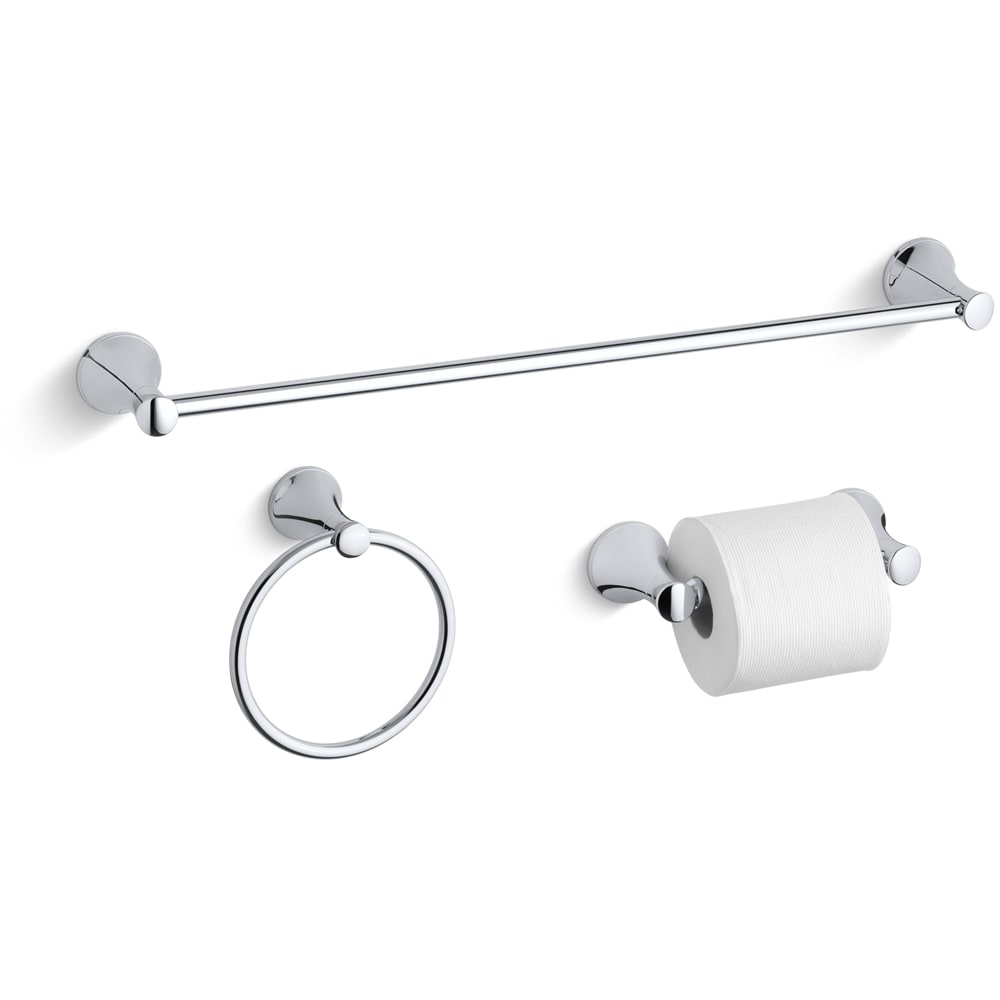 24" Towel Bar, Towel Ring and Tissue Holder