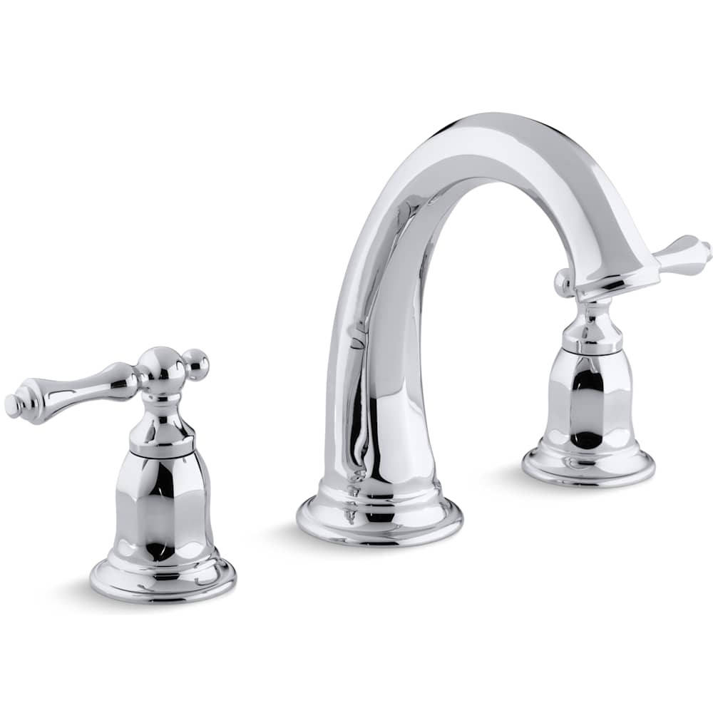 Kelston Double Handled Deck Mounted Roman Tub Filler