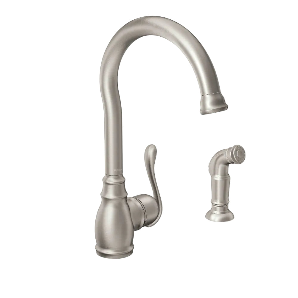 Moen Anabelle Kitchen Faucet with Side Spray Spot Resist Stainless