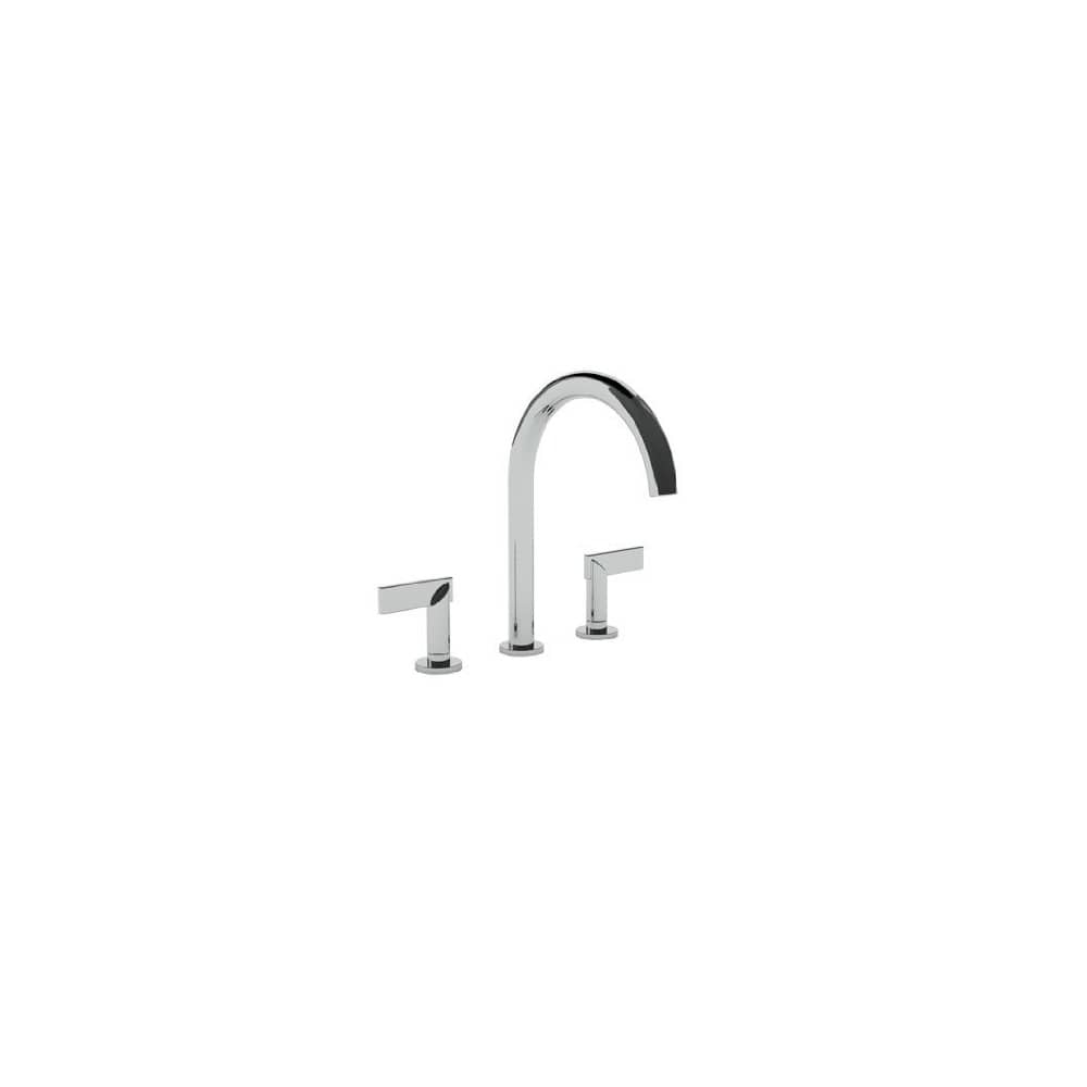 Priya Roman Tub Filler Faucet with Metal Lever Handles