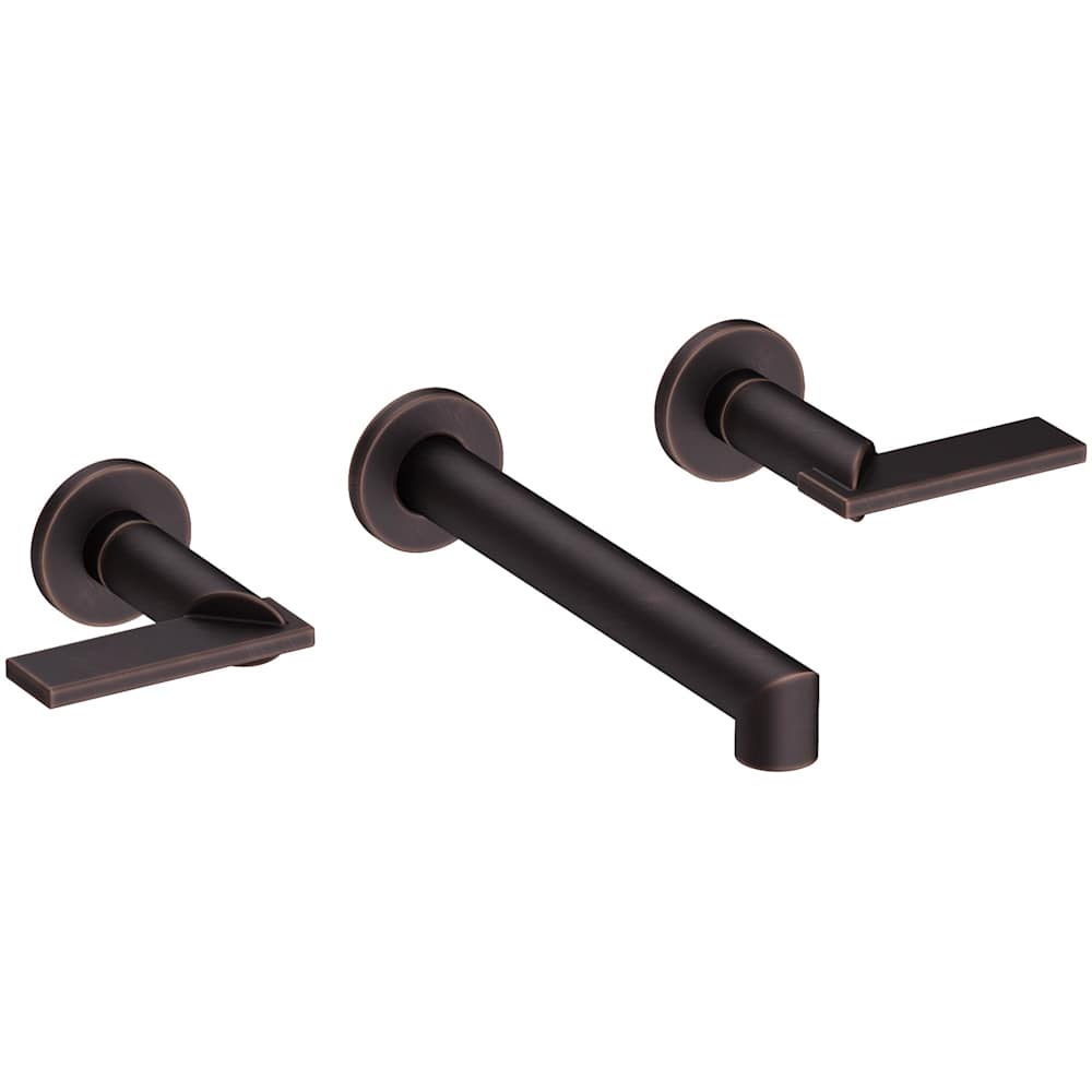 Keaton 1.2 GPM Wall Mounted Widespread Bathroom Faucet