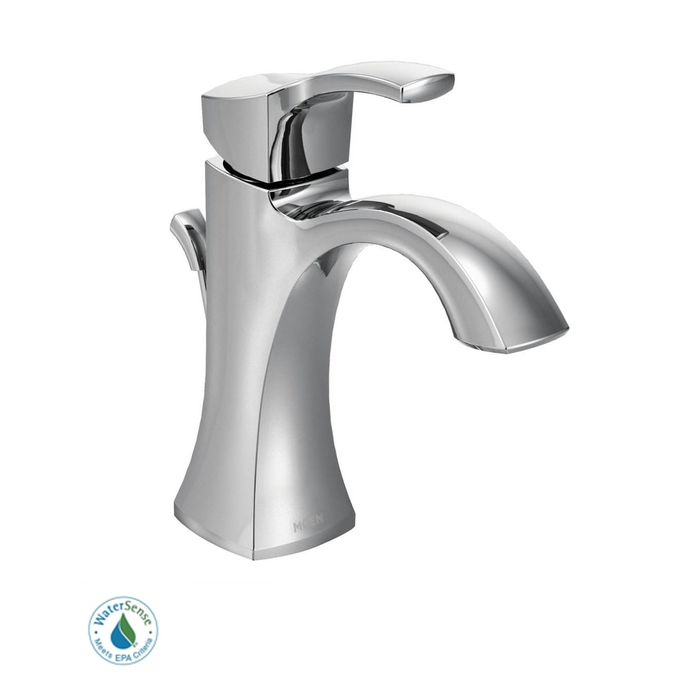 Moen Voss Single Handle Single Hole Bathroom Faucet - Valve Included Chrome
