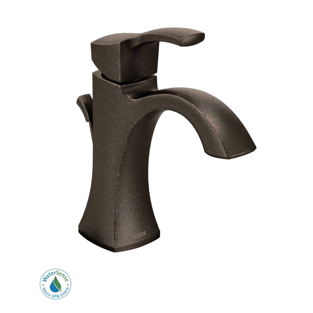 Moen Voss Single Handle Single Hole Bathroom Faucet - Valve Included Oil Rubbed Bronze