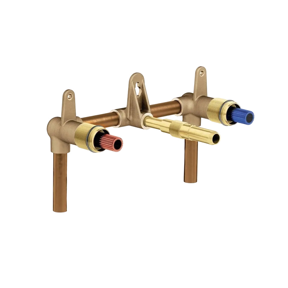 Moen 1/2 Inch Sweat (Copper-to-Copper) Wall Mounted Bathroom Faucet Rough-In Valve with 8 Inch Centers from the M-PACT Collection N/A